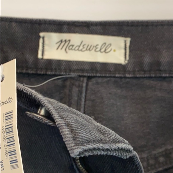 NEW Madewell Black Denim Mini Skirt - Picture 6 of 7